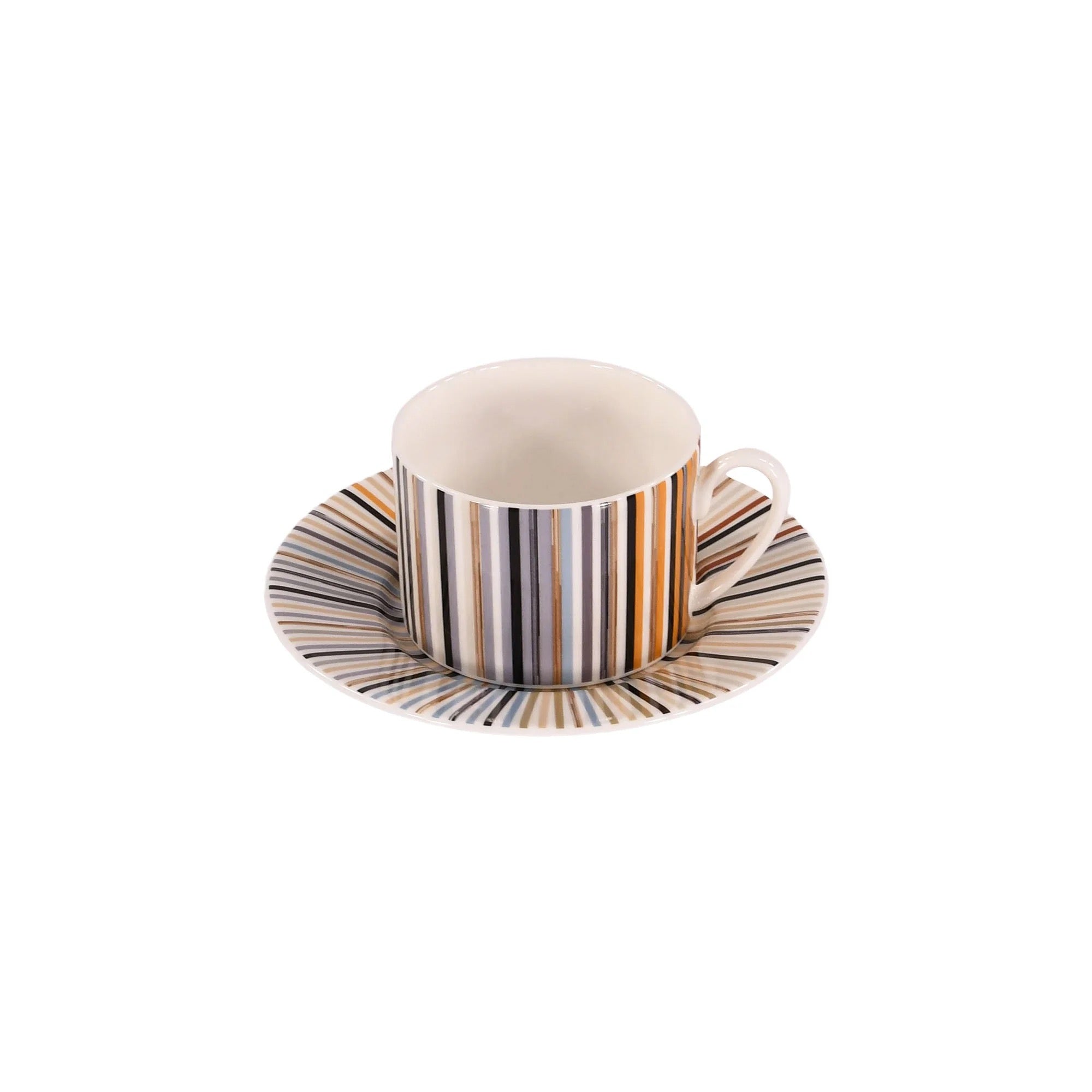 MISSONI - TAZZA TÈ / TEA CUP&SAUCER Cylindric shape - SET 6 PZ